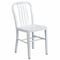 Flash Furniture Gael Commercial Grade White Metal Indoor-Outdoor Chair CH-61200-18-WH-GG - alternate 1