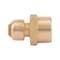 Sharkbite Push-Fit Adapter Fitting, 1/4 in Tube Size, Brass, Brass U066LF - alternate 1