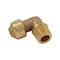 Sharkbite Push-Fit Elbow Fitting, 3/8 in Tube Size, Brass, Brass U276LF - alternate 3