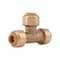 Sharkbite 1/4" Tube DZR Brass Tee U358LF - alternate 5