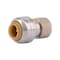 Sharkbite Push-Fit Adapter Fitting, 1/4 in x 3/8 in Tube Size, Brass, Brass U3523LF - alternate 4