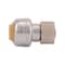 Sharkbite Push-Fit Adapter Fitting, 1/4 in x 3/8 in Tube Size, Brass, Brass U3523LF - alternate 1