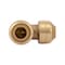 Sharkbite Push-Fit Elbow Fitting, 1/4 in Tube Size, Brass, Brass U244LF - alternate 2