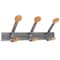 Alba Coat Rack, 3 Hook, Wood/Steel PMV3 - alternate 1