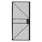 Zoro Select Hinged Door, W 3 Ft x H 7 Ft 19N879 - alternate 1