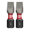 Milwaukee Tool Shockwave Impact Slotted 1/4" Insert Bits (2PK) 48-32-4418 - alternate 1