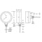 Pic Gauges Round Boiler Gauge, 0 to 100 psi, 1/2 in MNPT, Steel, Silver TRI-HD-302L-E - alternate 2
