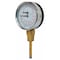 Pic Gauges Round Boiler Gauge, 0 to 100 psi, 1/2 in MNPT, Steel, Silver TRI-HD-302L-E - alternate 1
