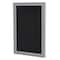 Ghent Enclosed Rubber Bulletin Board 36"x30", 1 Hinged Door PA13630TR-BK - alternate 1