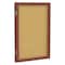Ghent Enclosed Cork Bulletin Board 36x24", 1 Door PW13624K - alternate 1