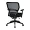 Office Star Desk Chair Desk Chair, Adjustable Arms, 19" to 23" Height, Fabric, Black 55-7N17-231 - alternate 3