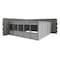 Porta-King 2-Wall Modular In-Plant Office, 8 ft H, 20 ft W, 20 ft D, Gray VK1STL 20'X20' 2-WALL - alternate 2