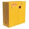 Jamco Hazardous Material Storage Cabinet, 30 gal, 1 Shelves, Steel, 43 in W x 44 in H x 18 in D, Yellow BS30YP - alternate 5