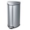 Safco 7 gal. Stainless Steel, Rigid Plastic Triangular Wastebasket, Silver 9686SS - alternate 1