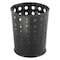 Safco Bubble 6 gal Round Indoor Trash Can, Black, None, PVC Plastic, Steel, Not Applicable, 3 PK 9740BL - alternate 1