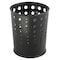 Safco Bubble 6 gal Round Indoor Trash Can, Black, None, PVC Plastic, Steel, Not Applicable, 3 PK 9740BL - alternate 2