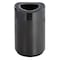 Safco 30 gal. Steel, Rigid Plastic Round Trash Can, Black 9920BL - alternate 1