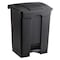 Safco 17 gal Rectangular Step-On Can, Black, Step-On, Plastic, 19 3/4 in 9922BL - alternate 1