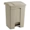 Safco 17 gal. Plastic Rectangular Trash Can, Beige 9922TN - alternate 1