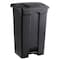 Safco 23 gal. Plastic Rectangular Trash Can, Black 9923BL - alternate 1