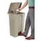 Safco 23 gal. Plastic Rectangular Trash Can, Beige 9923TN - alternate 2