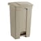 Safco 23 gal. Plastic Rectangular Trash Can, Beige 9923TN - alternate 1