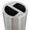 Safco 15 gal Round Indoor Metal Can, Stainless Steel, None, Aluminum, Not Applicable 9931SS - alternate 2
