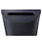Safco 12-1/2 gal. Steel Half-Round Trash Can, Black 9940BL - alternate 6