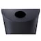 Safco 12-1/2 gal. Steel Half-Round Trash Can, Black 9940BL - alternate 5