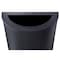 Safco 12-1/2 gal. Steel Half-Round Trash Can, Black 9940BL - alternate 3