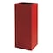 Safco 37 gal Square Recycling Bin, Open Top, Red, Steel, 1 Openings 2983BG - alternate 1