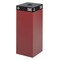 Safco 37 gal Square Recycling Bin, Open Top, Red, Steel, 1 Openings 2983BG - alternate 2