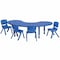 Flash Furniture Kidney Activity Table, Plastic, Steel, Blue YU-YCX-0043-2-MOON-TBL-BLUE-E-GG - alternate 1