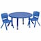 Flash Furniture Round Activity Table, Plastic, Steel, Blue YU-YCX-0073-2-ROUND-TBL-BLUE-R-GG - alternate 1