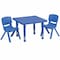 Flash Furniture Square Activity Table, Plastic, Steel, Blue YU-YCX-0023-2-SQR-TBL-BLUE-R-GG - alternate 1