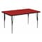 Flash Furniture Rectangle Activity Table, Laminate, Red XU-A3672-REC-RED-T-P-GG - alternate 1