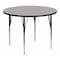 Flash Furniture Round Activity Table, Laminate, Grey XU-A42-RND-GY-H-A-GG - alternate 1
