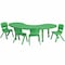 Flash Furniture Kidney Activity Table, Plastic, Steel, Green YU-YCX-0043-2-MOON-TBL-GREEN-E-GG - alternate 1