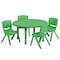 Flash Furniture Round Activity Table, Plastic, Steel, Green YU-YCX-0073-2-ROUND-TBL-GREEN-E-GG - alternate 1