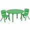 Flash Furniture Round Activity Table, Plastic, Steel, Green YU-YCX-0073-2-ROUND-TBL-GREEN-R-GG - alternate 1