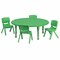 Flash Furniture Round Activity Table, Plastic, Steel, Green YU-YCX-0053-2-ROUND-TBL-GREEN-E-GG - alternate 1