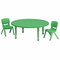 Flash Furniture Round Activity Table, Plastic, Steel, Green YU-YCX-0053-2-ROUND-TBL-GREEN-R-GG - alternate 1