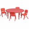 Flash Furniture Round Activity Table, Plastic, Steel, Red YU-YCX-0053-2-ROUND-TBL-RED-E-GG - alternate 1