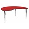 Flash Furniture Kidney Table, Kidney Shp, Red, 48x72", Laminate, Red XU-A4872-KIDNY-RED-H-A-GG - alternate 1