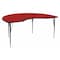 Flash Furniture Kidney Table, Kidney Shp, Red, 48x96", Laminate, Red XU-A4896-KIDNY-RED-T-A-GG - alternate 1