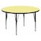 Flash Furniture Round Activity Table, Laminate, Yellow XU-A60-RND-YEL-T-P-GG - alternate 1