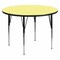 Flash Furniture Round Activity Table, Laminate, Yellow XU-A60-RND-YEL-T-A-GG - alternate 1