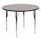 Flash Furniture Round Activity Table, Laminate, Grey XU-A48-RND-GY-H-A-GG - alternate 1