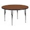Flash Furniture Round Activity Table, Laminate, Wood Grain XU-A42-RND-OAK-H-P-GG - alternate 1