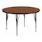 Flash Furniture Round Activity Table, Laminate, Wood Grain XU-A48-RND-OAK-H-P-GG - alternate 1